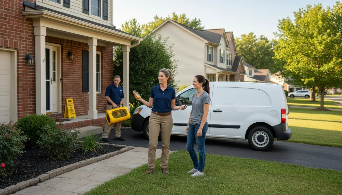 Residential water damage restoration in Mexico, MO